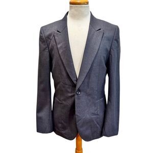 Paul Smith Charcoal 1 Button Blazer. gray. Size 38R